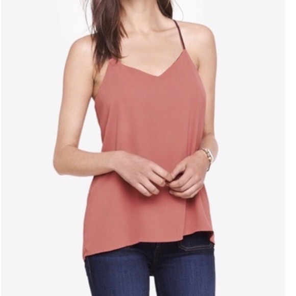 Express Barcelona reversible maroon red and mauve pink classy elegant cami tank - Picture 2 of 7